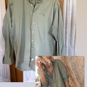 Polo by Ralph Lauren Olive Button-Down Shirt